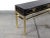 1970s Brass and Black Lacquer Console Table With Drawers by Mastercraft For Sale - Image 10 of 12