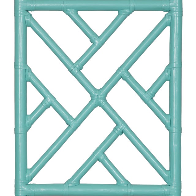 Chippendale Platform Bed California King - Turquoise For Sale In West Palm - Image 6 of 12