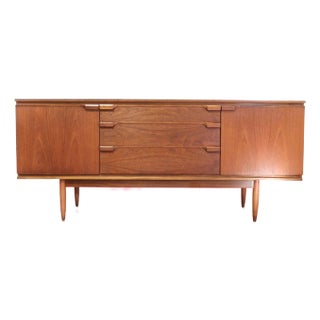 1960s Mid Century Modern Vintage Teak Crednza Sideboard by Austinsuite Danish Style For Sale