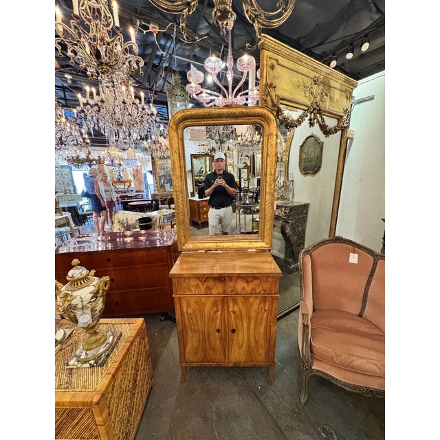 Wood French Louis Philippe Giltwood Mirror For Sale - Image 7 of 7