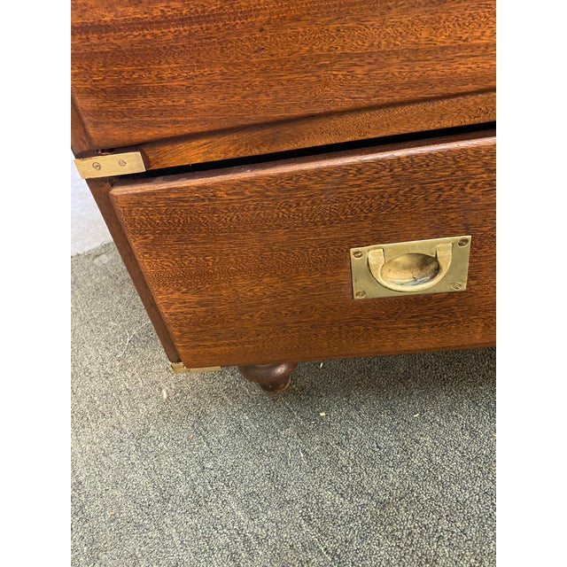 Campaign English 19th Century Mahogany Campaign Chest For Sale - Image 3 of 7