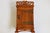 Antique Dutch Art Nouveau Wall Cabinet in Cherry Wood and Brass, 1910 For Sale - Image 3 of 11