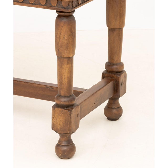 Italian Baroque Style Walnut Library Table For Sale In New York - Image 6 of 9