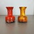 German Yellow-Red Fat Lava Pottery Vases from Jasba, 1970s, Set of 2 For Sale - Image 13 of 18