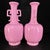 Chinese Pair of Chinese Pink Glazed Porcelain Vases With Handles For Sale - Image 3 of 9