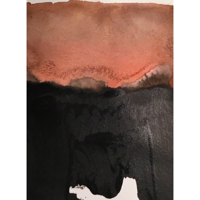 Original Acrylic and Watercolor on Caslon Paper. Abstract Art.
