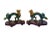 Asian Late 20th Century Chinese Cloisonné Enamel Dragon Statue Pair on Carved Wood Bases, 10.4"h For Sale - Image 3 of 9