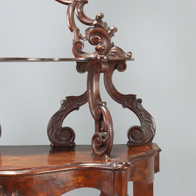 19th Century Italian Walnut Shelf from Luigi Filippo, 1800s For Sale - Image 5 of 11