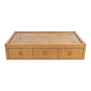 Minimalist Bright & Airy Solid Wooden Captain's Platform Storage Bed in the Style of Paul McCobb For Sale