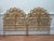 Wood Vintage Boho Chic Peacock Style Rattan Twin Headboards - A Pair For Sale - Image 7 of 7