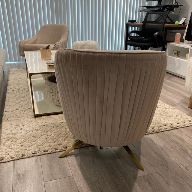 West Elm Roar And Rabbit Swivel Chair Chairish