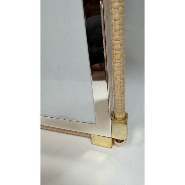 Silver William Yeoward Crystal Classic Raffia Picture Frame 8 X 10 For Sale - Image 8 of 11