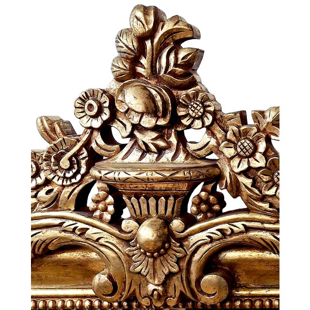 Early 21st Century French Louis Philippe-Style Giltwood Mirror For Sale - Image 5 of 9