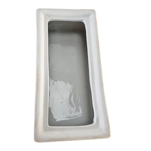 Chinese Peacock Porcelain Box Large Raised Motif 3-D 8.5" For Sale - Image 10 of 12