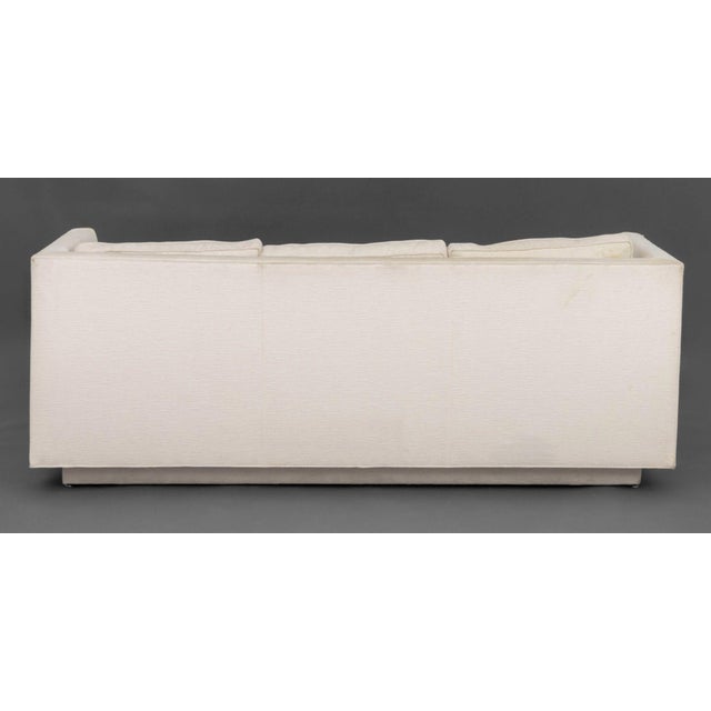 Modern White Upholstered Sofa For Sale - Image 9 of 9
