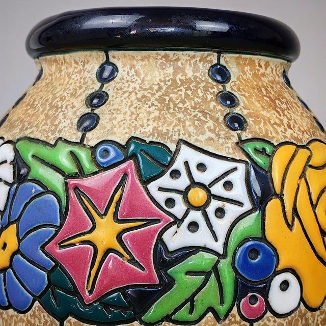 Ceramic Ceramic Campina Amphora Vase by Max von Jungwirth, 1920 For Sale - Image 7 of 9