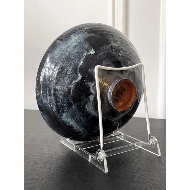 Ceramic Bowl with Expressive Glaze by Beatrice Wood For Sale - Image 12 of 13