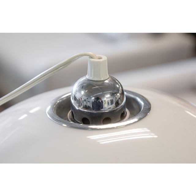 Metal Vintage 1970s Fabio Lenci for Guzzini Italian Arc Floor Lamp Mid Century Modern For Sale - Image 7 of 10