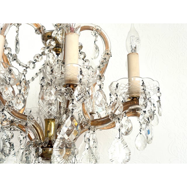 Vintage Italian Maria Theresa Chandelier, 1940s For Sale - Image 12 of 18
