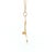 A Victorian pendant necklace crafted from 9k yellow gold. Features an Old Mine-cut diamond weighing approximately 0.09...