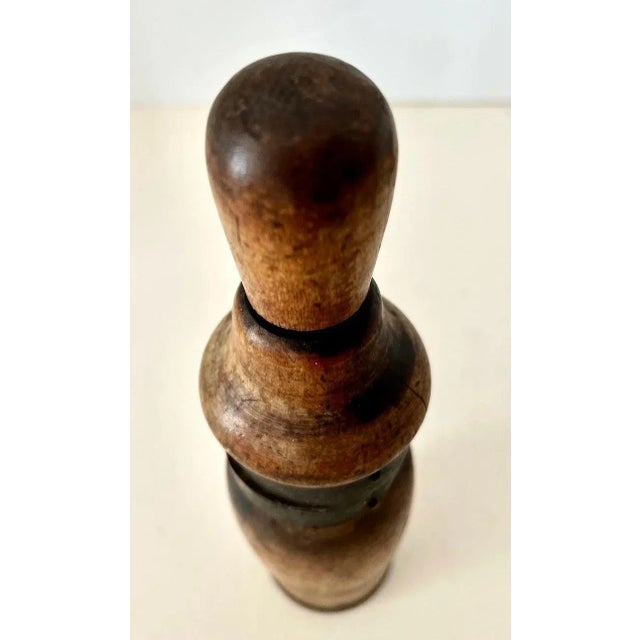 Patinated Wooden Kitchen Wine Tool and Decorative Piece For Sale In Los Angeles - Image 6 of 11