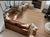 Long, low, and built for lounging — this is Crate & Barrel's coveted Pacific sectional in rich Sycamore leather, a warm...