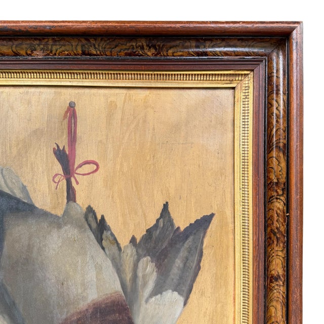 19th Century Mallard Duck Trophy Painting For Sale - Image 10 of 13
