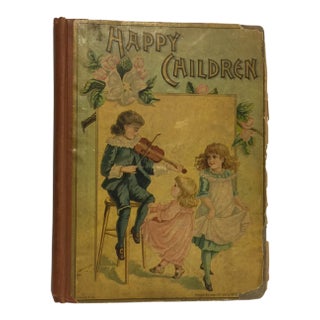 1889 "Happy Children " Lithographs Book For Sale