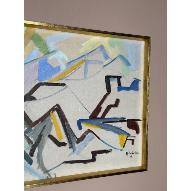 Ante Gerhard, Abstract Landscape, 1964, Oil on Canvas, Framed For Sale - Image 16 of 18