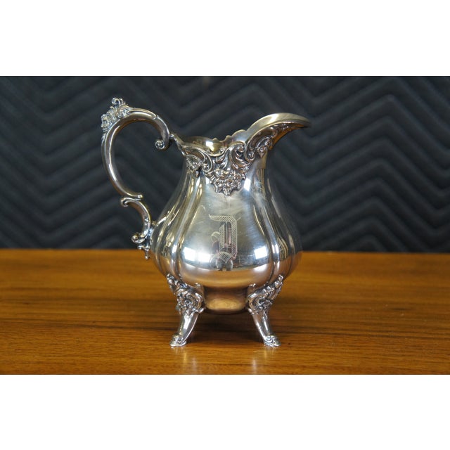 1940s Wallace Baroque Silverplate Coffee Tea Service Set 6 Pieces