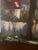American Original Signed Landscape Oil Painting Autumn Village Trees Country Scene For Sale - Image 3 of 8