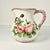 1970s Vintage Boho Chic Coastal English Garden Pomegranate and Raspberry Ceramic Pitcher. For Sale - Image 4 of 13