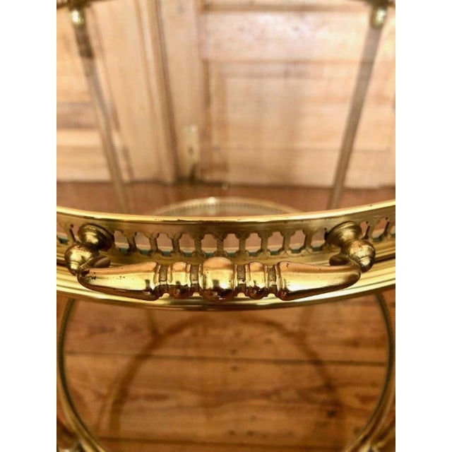 Vintage Brass Serving Trolley, 1950s For Sale - Image 14 of 18