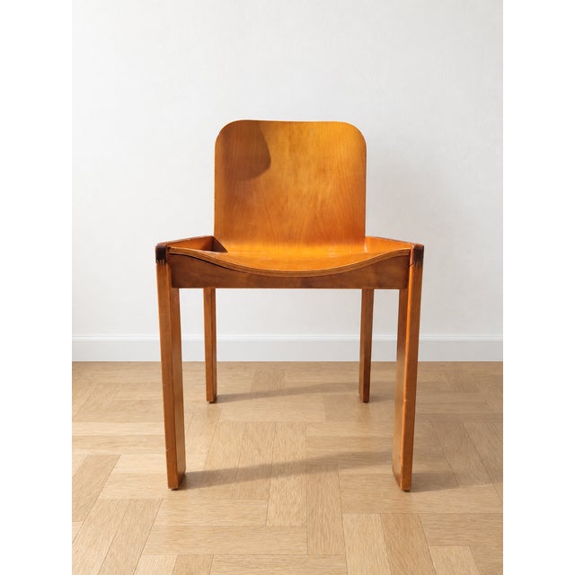 Wood Vintage Chair Molteni attributed to Afra & Tobia Scarpa for Molteni, 1970s For Sale - Image 7 of 11