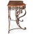 Art Nouveau Vintage Wrought Iron and Red Marble Console Table, 20th Century For Sale - Image 3 of 12