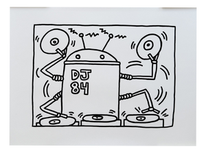 Keith Haring, DJ 84, Print