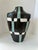 Large Signed Architectural Studio Pottery Vessel in Black, White & Celadon, Handmade Ceramic Vase For Sale - Image 11 of 11