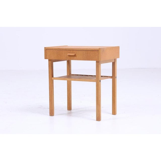 Scandinavian Oak Side Table, 1960s For Sale - Image 5 of 11