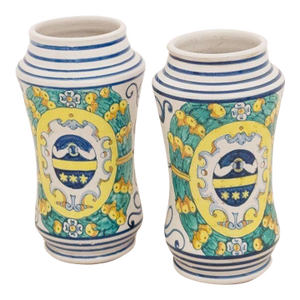 Pair of Vintage Apothecary Jugs in the 17th Century Style