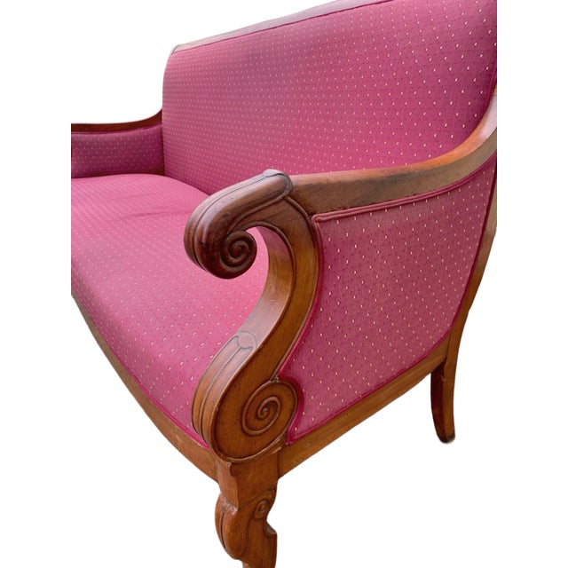 Napoleon Directoire-Style Banquette Lounge, 1890s For Sale - Image 6 of 7