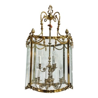Myran Allan Luxury Lighting Neoclassical Italian Empire Brass Lantern For Sale
