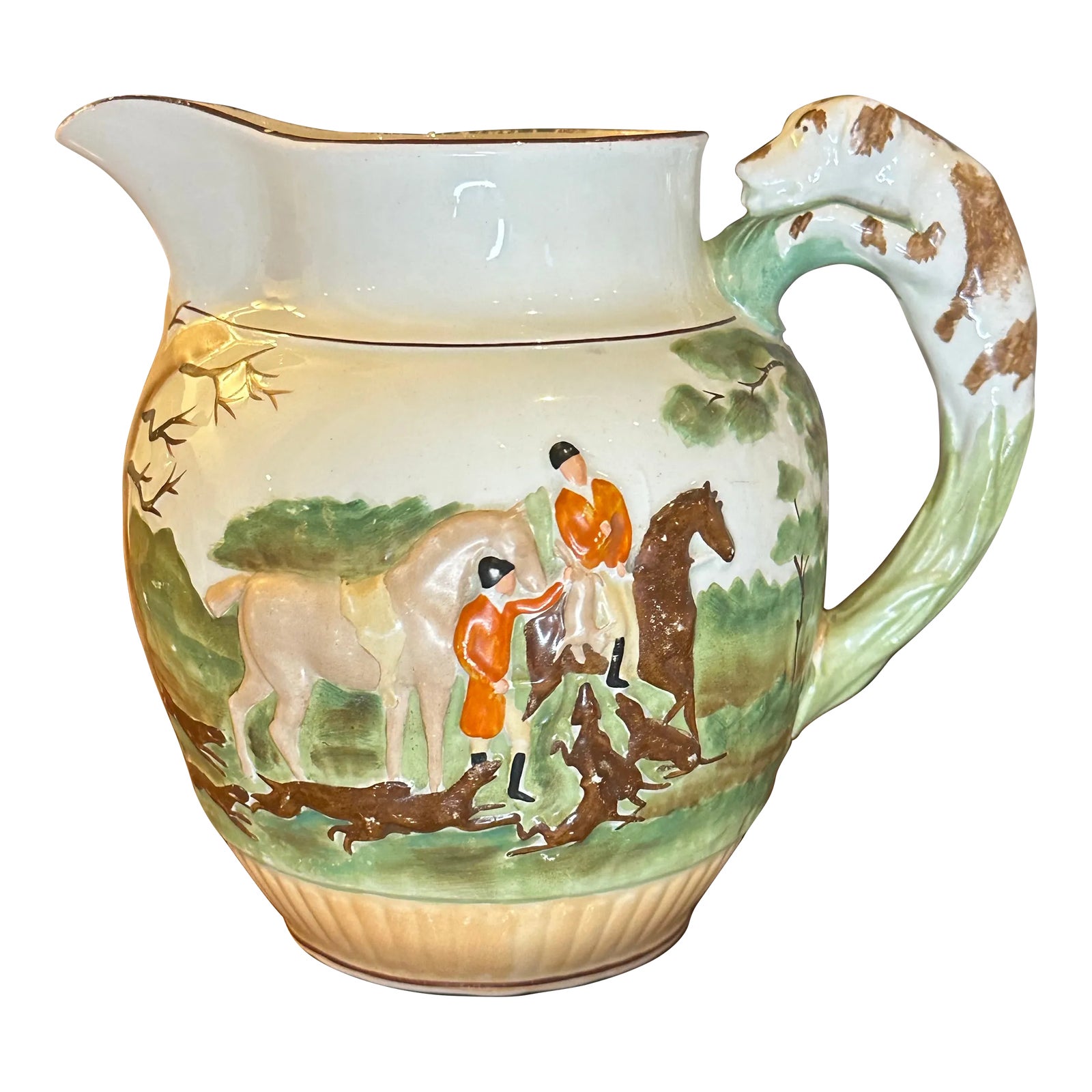 Large Vintage Wedgwood Etruria Pitcher Circa 1930s - English Hunt