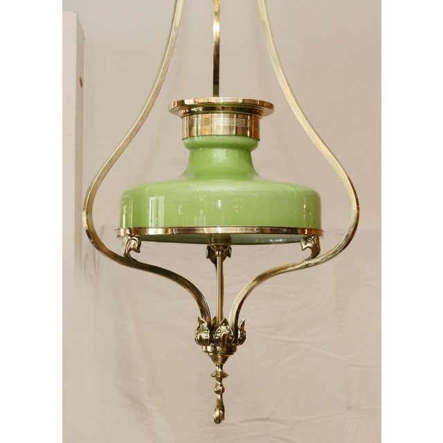 19th Century Art Nouveau Pendant Light, 1890s For Sale - Image 5 of 9