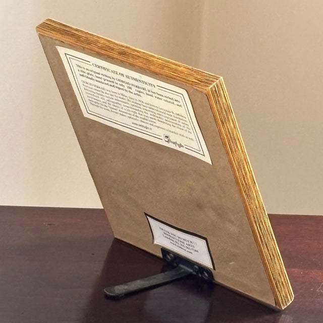 Italian Watercolor Etching of Labrador Puppy by Giorgio Ferrari (B. 1936) For Sale - Image 13 of 18