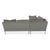 Fabric Corner Sofa in Grey from Rolf Benz For Sale - Image 10 of 12