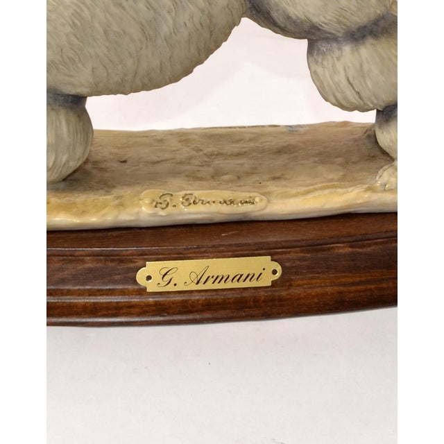 1980 Marked Giuseppe Armani Florence Poodle Animal Figurine Dog Sculpture Italy For Sale - Image 11 of 13