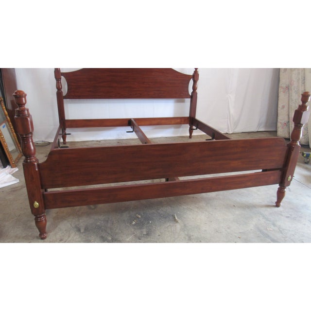 Item: Henkel Harris Bed Details: Signed Henkel Harris Great Designer Look/Quality Piece Great Design/Poster Bed Cherry...
