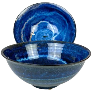Scandinavian Modern Ceramic Bowls by Carl-Harry Stålhane Design House, Sweden, Set of 2
