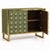 Not Yet Made - Made To Order Olive Green Dry Bar with Murano Glass Sphere Doors from Justfurnituress SRL For Sale - Image 5 of 7