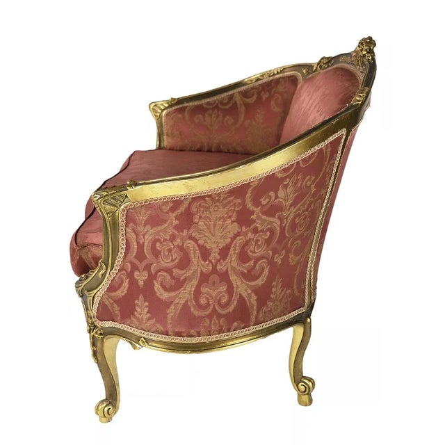 French Giltwood 2-Seater Sofa For Sale - Image 9 of 11